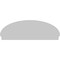 Ekena Millwork Elliptical 4 Spoke Architectural Grade PVC Combination Pediment, 70"W x 24-3/8"H x 2-3/4"P PEDPC070X245ELL04 - alternate 6